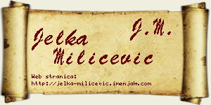 Jelka Milićević vizit kartica